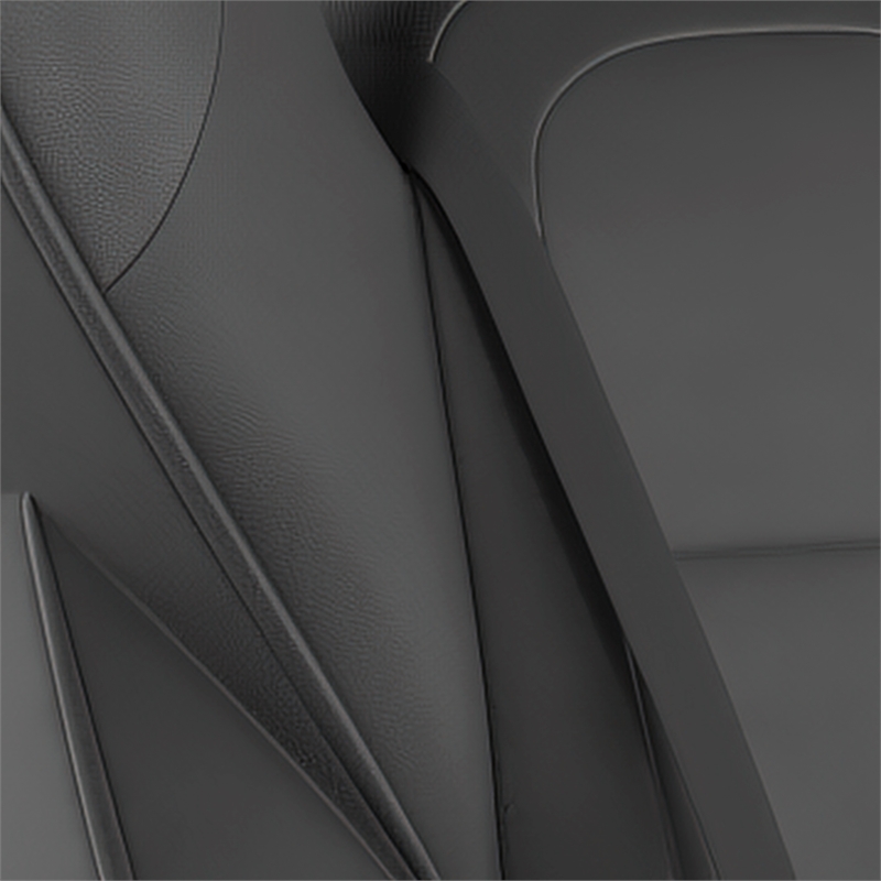 Office Gaming Chair with Skater Wheels & Reclining Arms - Black LeatherSoft