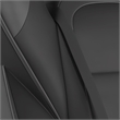 Office Gaming Chair with Skater Wheels & Reclining Arms - Black LeatherSoft