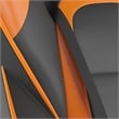 Office Gaming Chair with Skater Wheels & Reclining Arms - Orange LeatherSoft