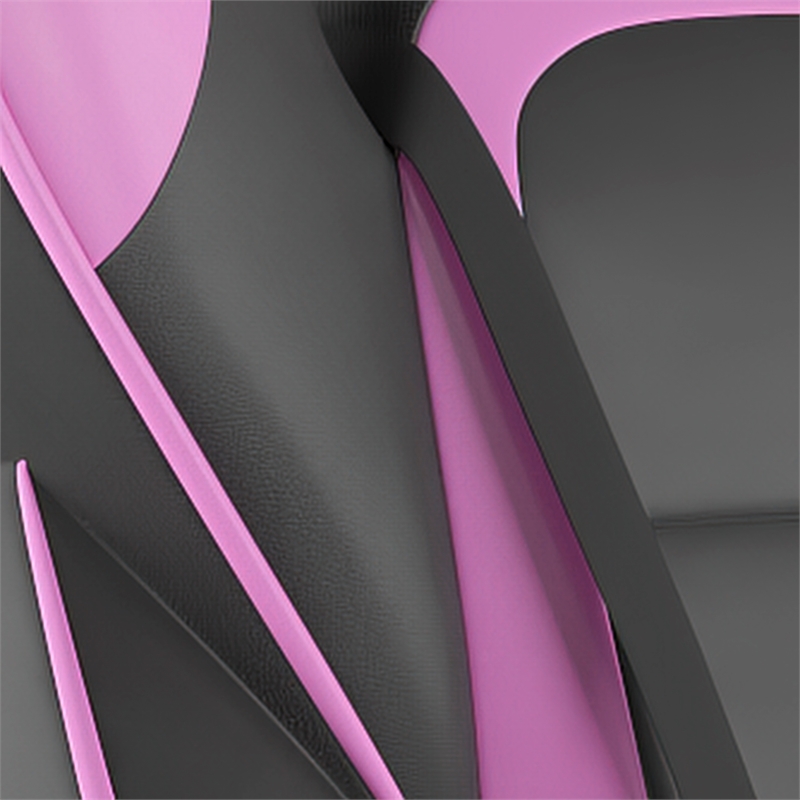 Office Gaming Chair with Skater Wheels & Reclining Arms - Purple LeatherSoft