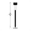 All-Weather Solar Powered Black LED Landscaping Lights - Set of 12