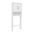 Modern Over the Toilet Cabinet with Shelves and Magnetic Closure Doors - White
