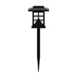 All-Weather Lantern Design Solar Powered LED Landscape Lights in Brown