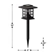 All-Weather Lantern Design Solar Powered LED Landscape Lights in Brown