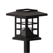 All-Weather Lantern Design Solar Powered LED Landscape Lights in Brown