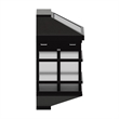 Decorative Wall Mount Solar Powered Lighting for Decks and Fencing in Brown
