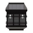 Decorative Wall Mount Solar Powered Lighting for Decks and Fencing in Brown