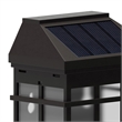 Decorative Wall Mount Solar Powered Lighting for Decks and Fencing in Brown