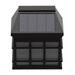 Decorative Wall Mount Solar Powered Lighting for Decks and Fencing in Brown