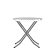 3PC Gray/White and Charcoal Indoor/Outdoor PE Rattan Folding Bistro Set
