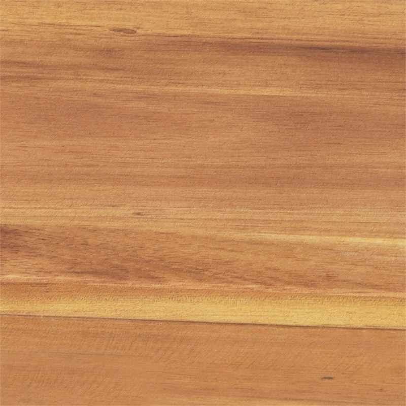 Indoor/Outdoor Solid Acacia Wood Folding Bistro Chairs in Natural - Set of 2