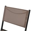 2 Pack Commercial Outdoor Flex Comfort Folding Chair with Metal Frame in Brown