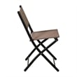 2 Pack Commercial Outdoor Flex Comfort Folding Chair with Metal Frame in Brown