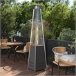 Outdoor Patio Heater - Slate Gray-7.5 Feet Round Steel Patio Heater-42 000 BTU's