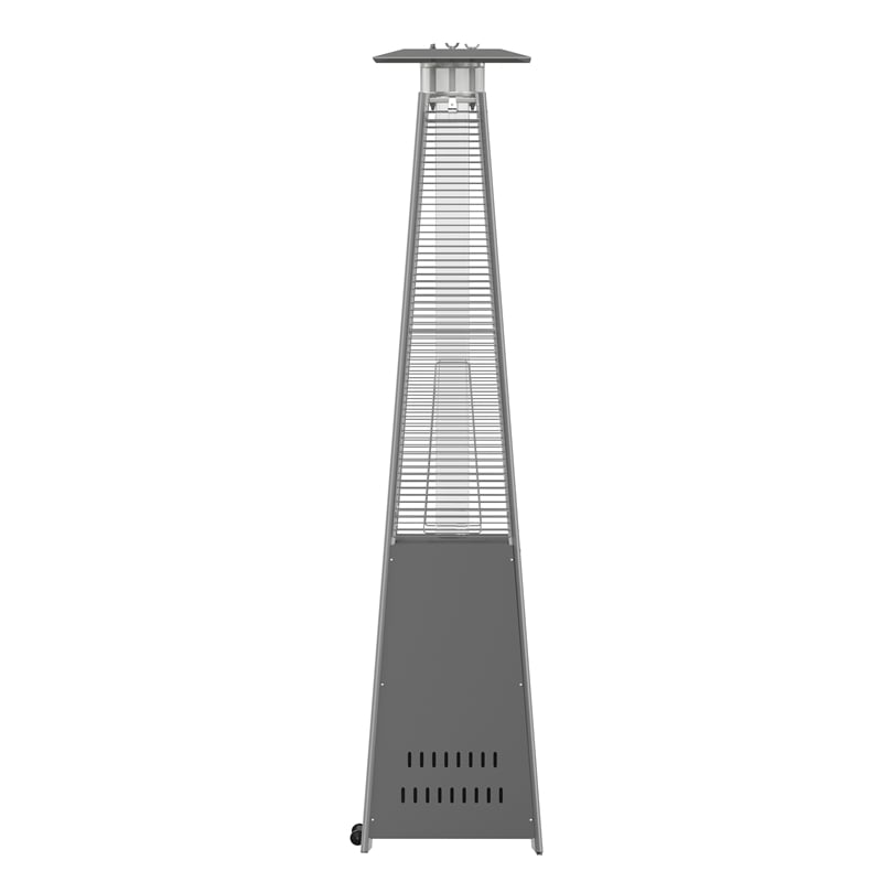 Outdoor Patio Heater - Slate Gray-7.5 Feet Round Steel Patio Heater-42 000 BTU's