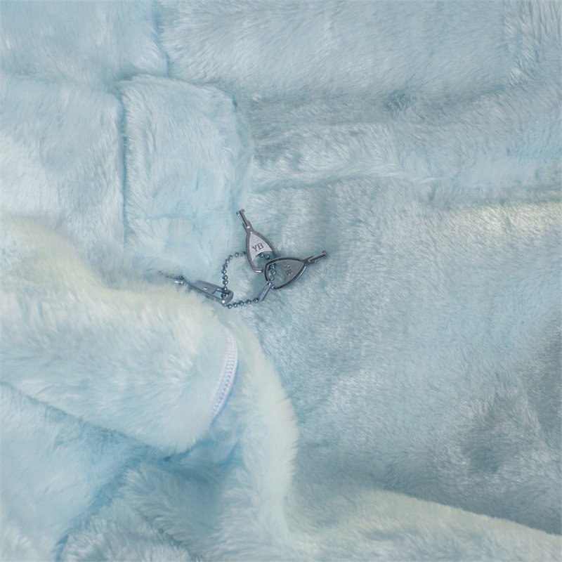 Flash Furniture Oversized Teal Furry Refillable Bean Bag Chair for All Ages