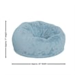 Flash Furniture Oversized Teal Furry Refillable Bean Bag Chair for All Ages