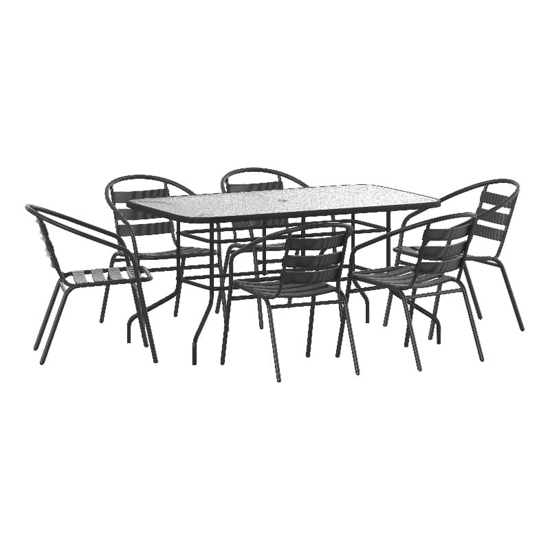 7 Piece Patio Dining Set - 55