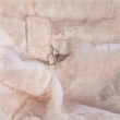 Small Blush Furry Refillable Bean Bag Chair for Kids and Teens