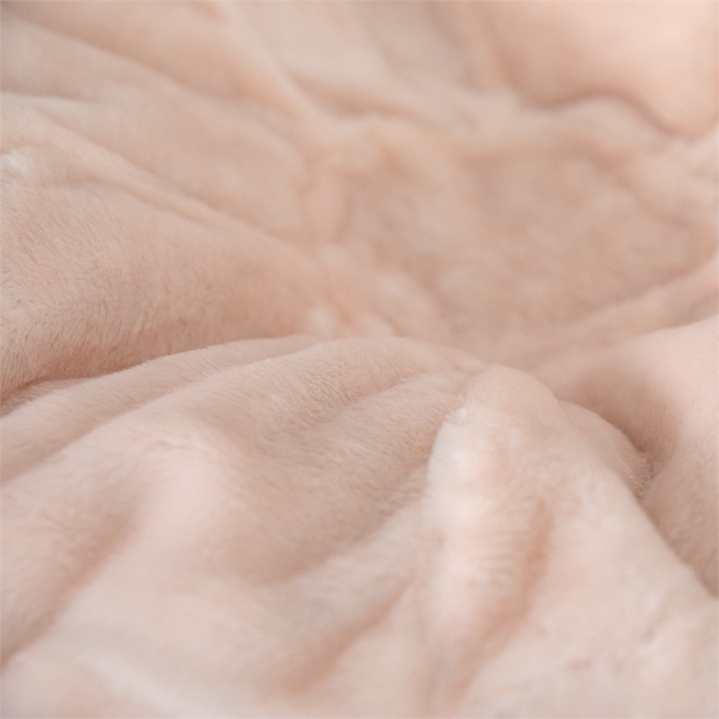 Small Blush Furry Refillable Bean Bag Chair for Kids and Teens