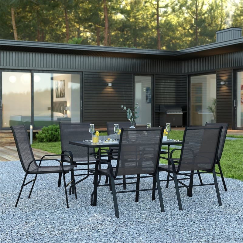 7 Piece Patio Dining Set - 55