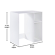 Space-Saving Mini Fridge Organizer Shelf with Cubby Storage in White