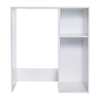 Space-Saving Mini Fridge Organizer Shelf with Cubby Storage in White