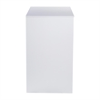 Space-Saving Mini Fridge Organizer Shelf with Cubby Storage in White