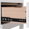 Wooden Night Stand for Kids Bedroom with 2 Storage Drawers in White