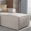 Flash Furniture Contemporary Modular Sectional Sofa Ottoman in Cream Fabric