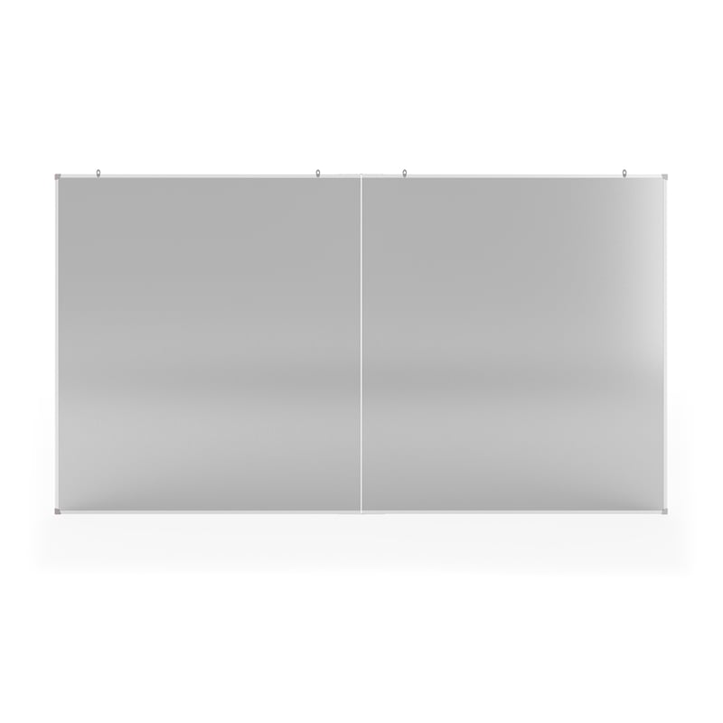 72x40 Aluminum Magnetic Dry Erase Board with Wall Mount Marker Tray
