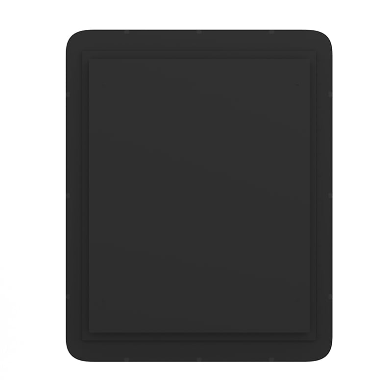 Recessed Bathroom Medicine Cabinet with Beveled Mirror in Black - 24x30