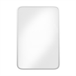 Recessed Bathroom Medicine Cabinet with Beveled Mirror in Silver - 16x24