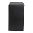 Space-Saving Mini Fridge Organizer Shelf with Cubby Storage in Black
