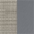 Indoor/Outdoor Wicker Rattan Recliner with Flip-Up Side Table in Gray