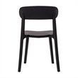 Commercial All-Weather Resin Patio Stack Chair with Contoured Backrest