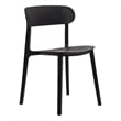 Commercial All-Weather Resin Patio Stack Chair with Contoured Backrest