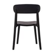 Commercial All-Weather Resin Patio Stack Chair with Contoured Backrest