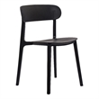 Commercial All-Weather Resin Patio Stack Chair with Contoured Backrest