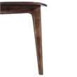 Commercial Solid Wood Dining Chair with Curved Backrest in Antique Copper