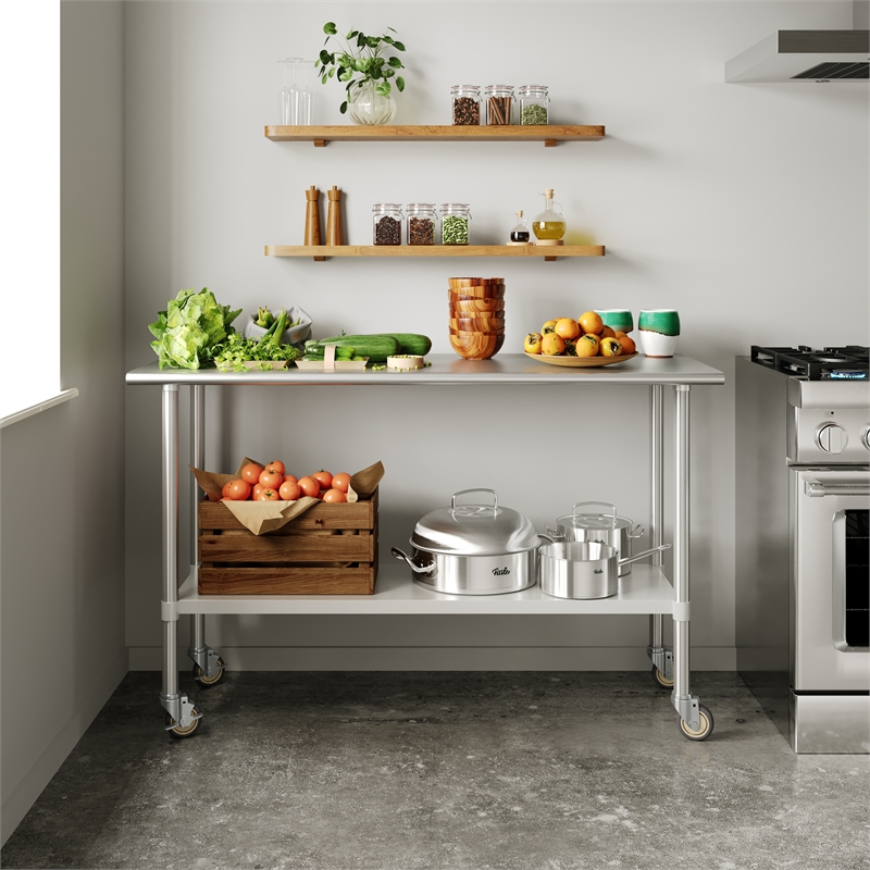 Commercial Stainless Steel Work Table with 1.5