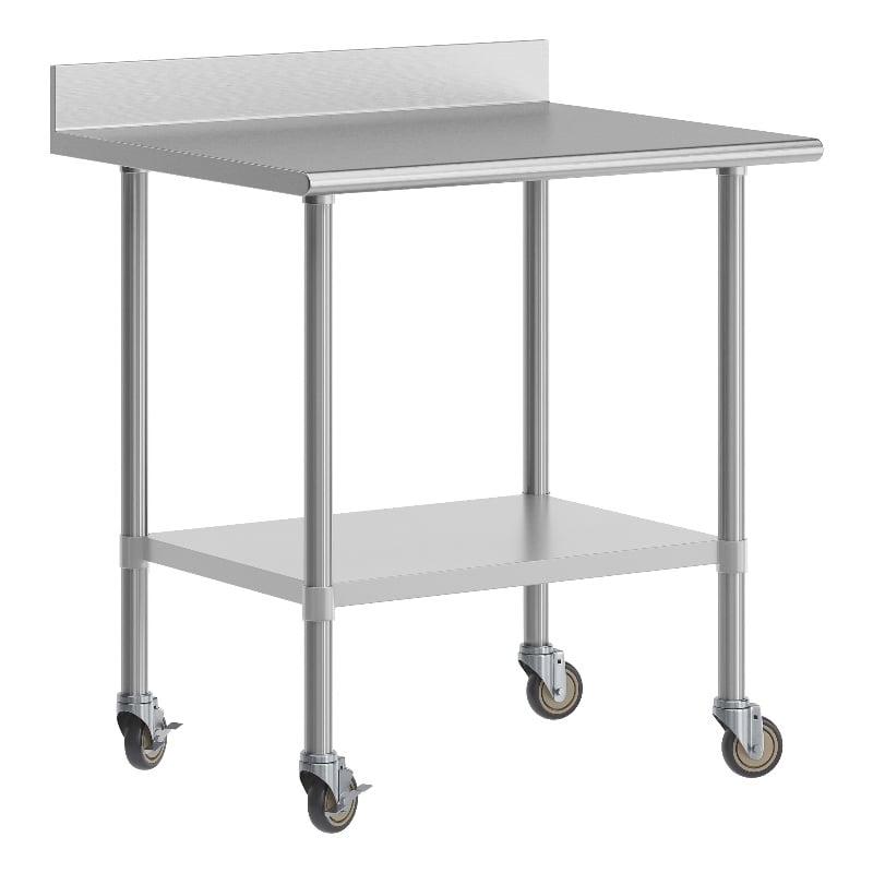 Commercial Stainless Steel Work Table with 4