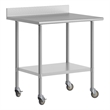 Commercial Stainless Steel Work Table with 4