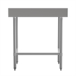Commercial Stainless Steel Kitchen Prep and Work Table with Shelf and Backsplash