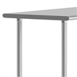 Commercial Stainless Steel 18 Gauge Work Table with Undershelf and Casters-30x48
