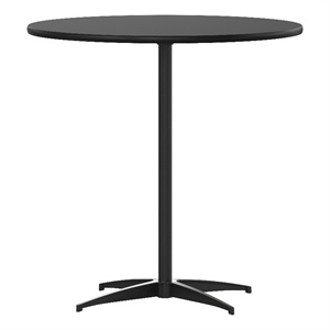 Flash Furniture 30&quot Round Wood Cocktail Table with 30&quot and 42&quot Columns