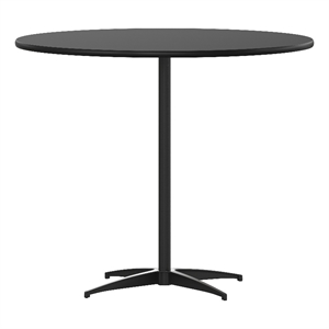 36&quot Round Wood Commercial Grade Cocktail Table with 30&quot and 42&quot Columns