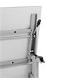 Commercial Nesting Flip Training Table with Steel Frame and T-Legs in Gray