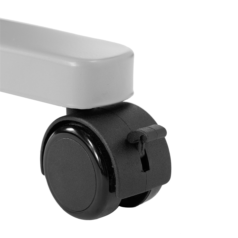 Commercial Nesting Flip Training Table with Steel Frame and T-Legs in White/Gray