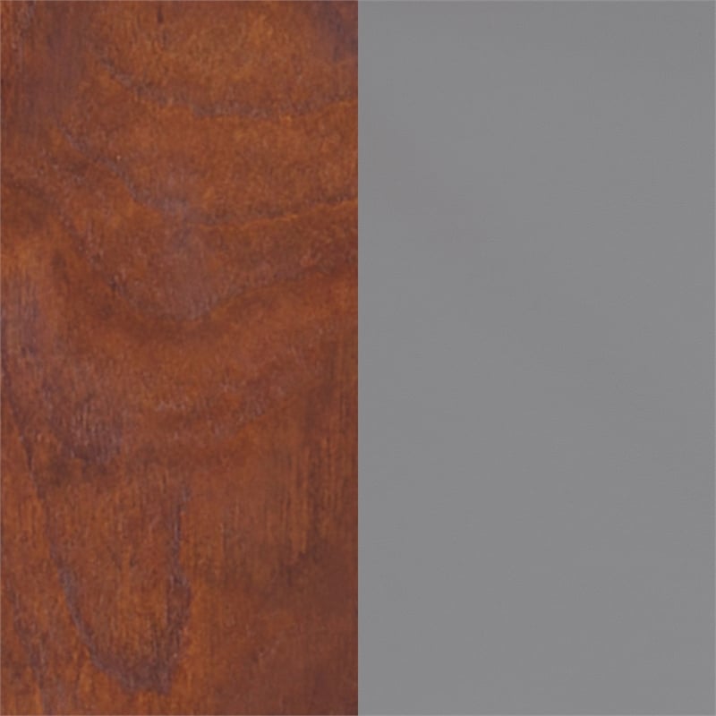 Commercial Metal Dining Chair - Vinyl Seat - Wood Boomerang Back-Gray/Walnut